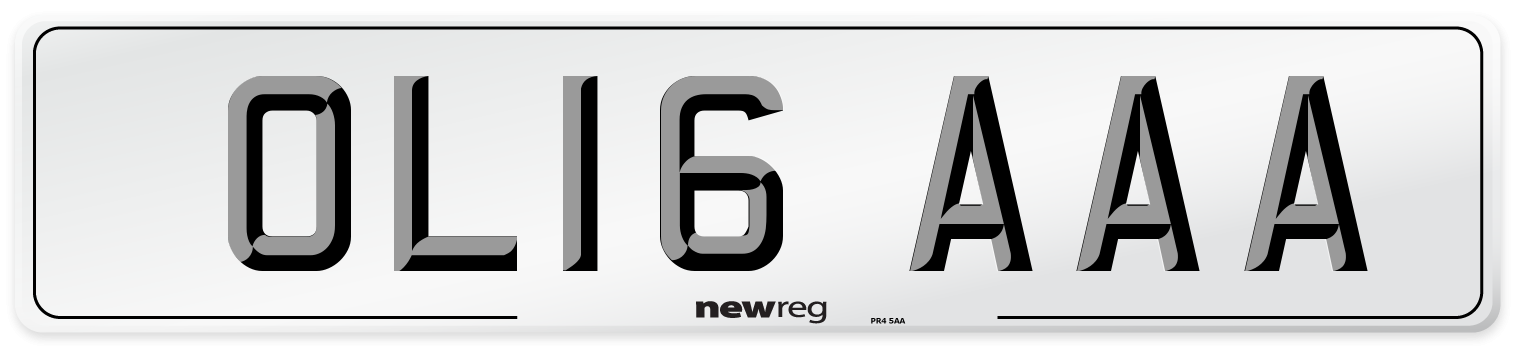 OL16 AAA Number Plate from New Reg